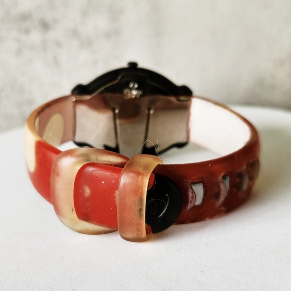 Disney Mickey Mouse SNAP Watch Blur Silicone Band Working Mens Womens - Picture 8 of 12